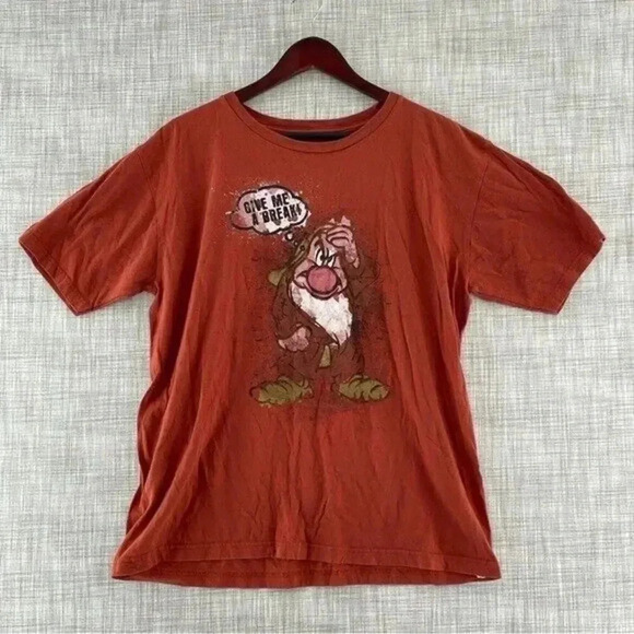 Disney Grumpy "give me a break" Graphic T-shirt Men's L 8714/b - Picture 1 of 6